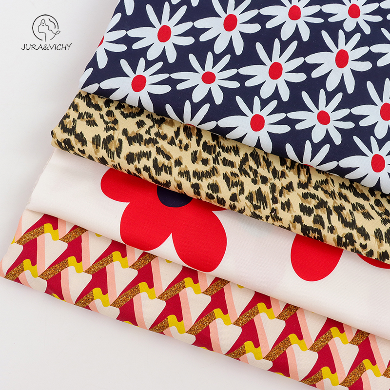 Factory Custom Digital Printing Tencel Linen Clothing 80% Tencel 20%linenfabric 