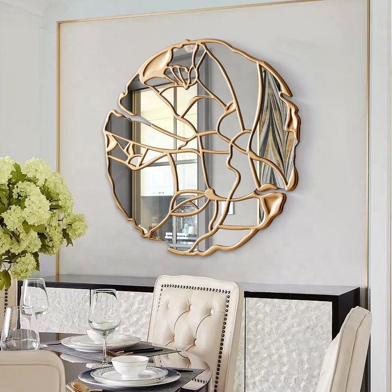 Wooden Framed Mirrors Wall Decorative Wholesale Mirror Designs For Home Decoration 
