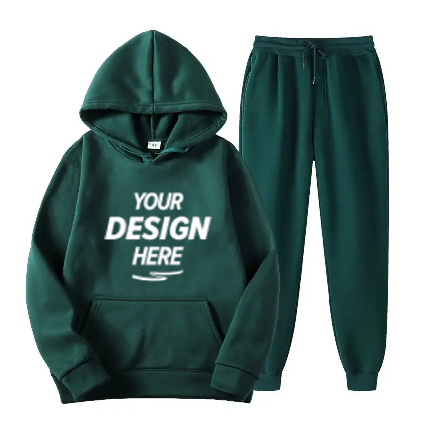 Custom Training Jogging Embroidery Tracksuits For Men Slim Fit 100% Cotton Cargo Sweat Men&#39;s Hoodies &amp; Sweatshirts 