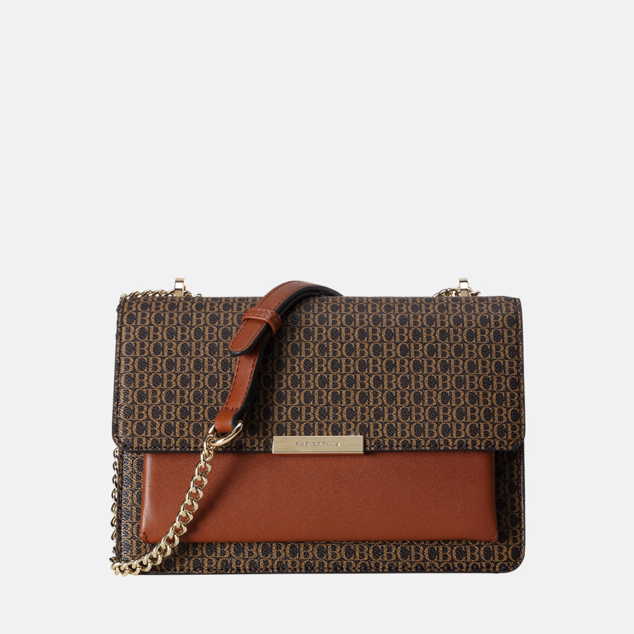 Susen Chrisbella Retro Women Handbags Classic Style Color Handbag Letter Chain Bags Crossbody Bag Ladies Hand Bag For Women 