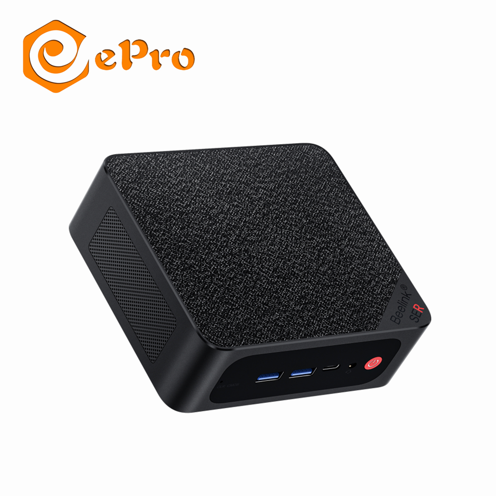 Beelink Ser6 Amd 6600h 16g 500g Mini Pc Ssd Win11 Wifi6 Bt Ddr5 Industrial Computer For Work Gaming Digital Signage Super Market 