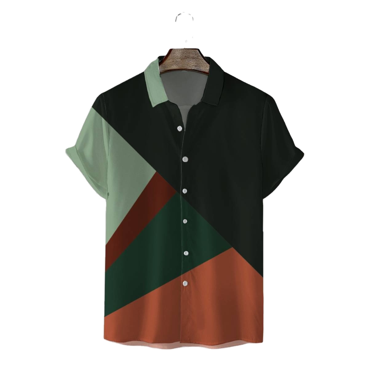 Custom Logo Men&#39;s Casual Shirt Irregular Patchwork Shirts For Men Camisas Hombre Chemise Homme Urban Shirt For Men 