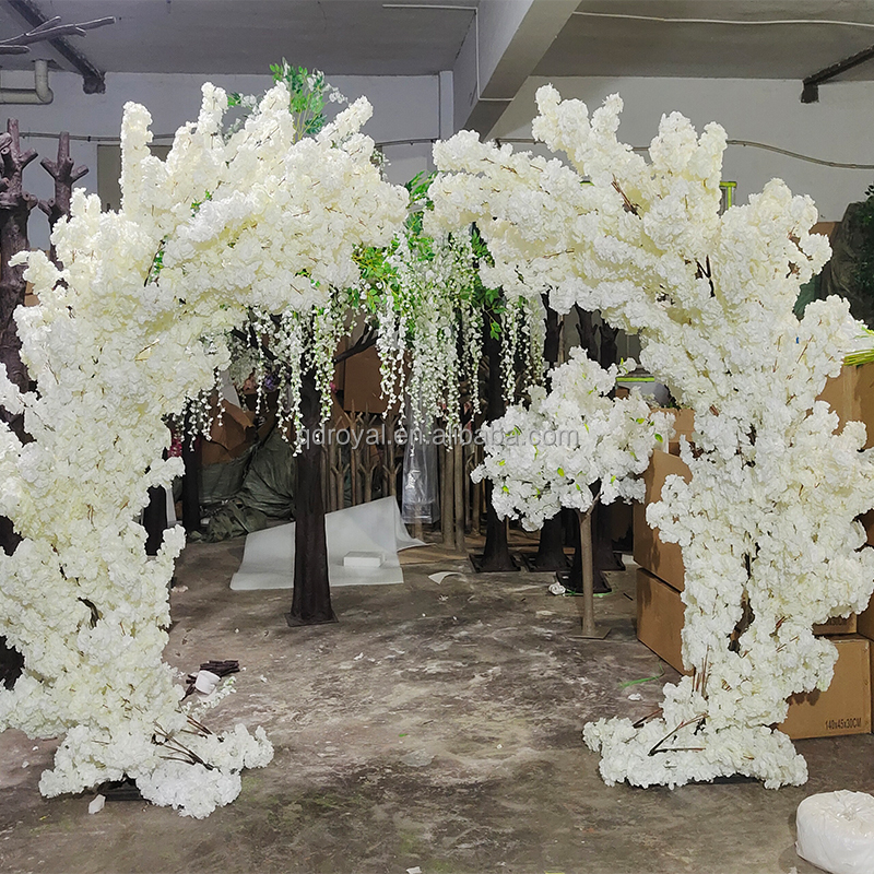 2m 2.5m 3.0m Artificial Decor Flower White Cherry Blossom Tree Wedding Decoration Home Decoration 