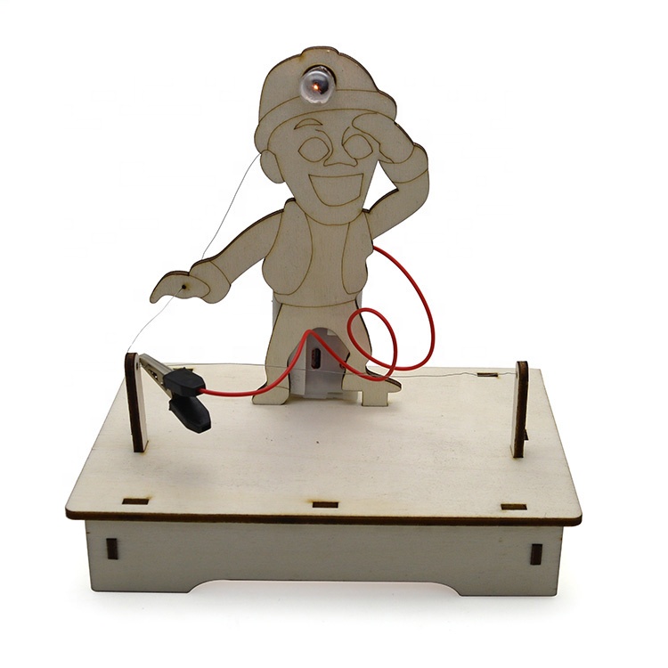 Stem-diy Qiquan Science Education Experiment Wood Model Light Light Children&#39;s Toys 