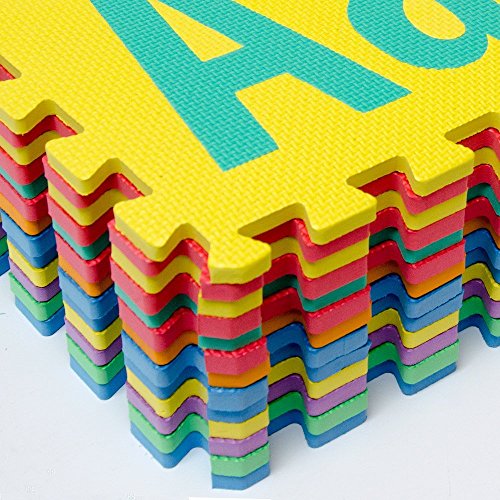 36pcs Soft Eva Foam Baby Kids Alphabet Numerals Play Mats Puzzle Jigsaw Toys 