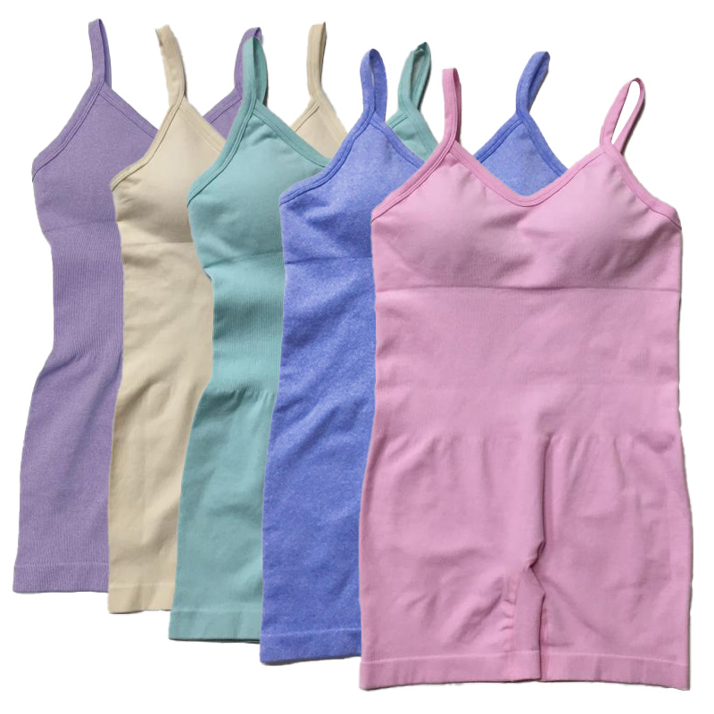 9525 Women Seamless Jumpsuit High Waist Butt Lift Yoga Wear Tummy Control Botdysuit Naked Feeling Gym Fitness Pants Sports Wear 