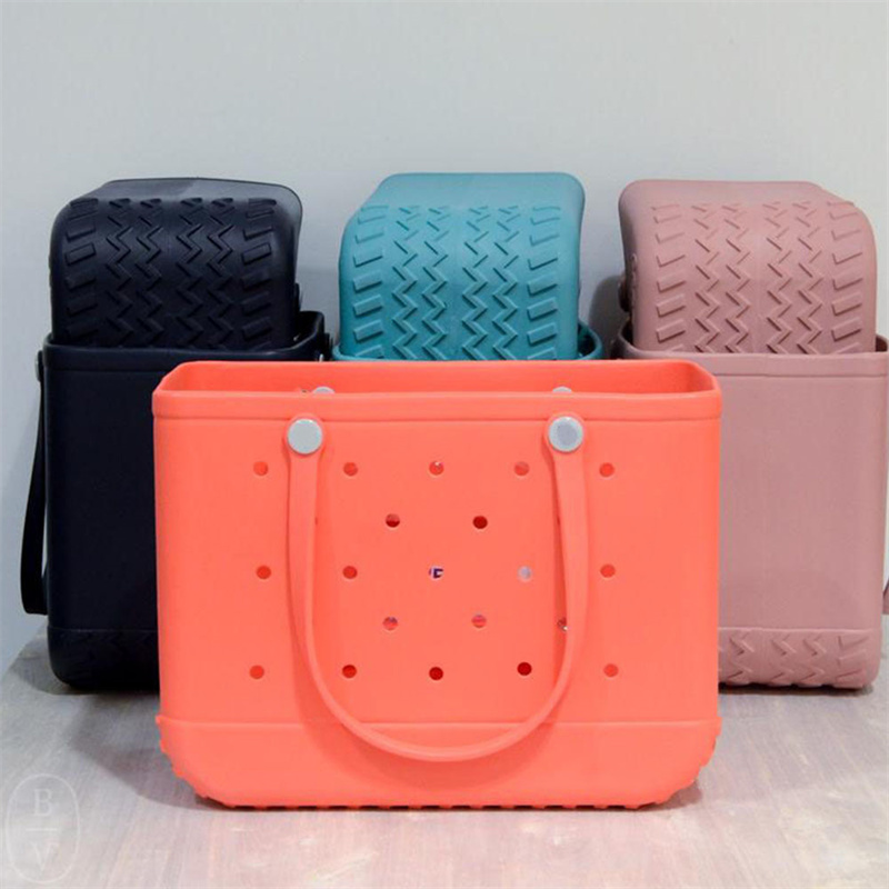 Quality Upgrade New Ladies Eva Bag Portable Shoulder Supermarket Shopping Travel Luxury Beach Bag Kids Bogg Bag 