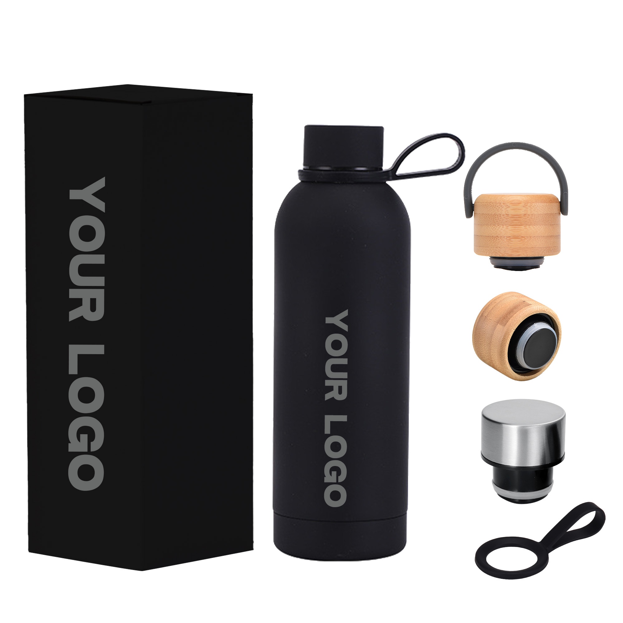 Factory Metal Gym Insulated Custom Water Bottles With Logo 500ml Double Wall Vaccum Flask Stainless Steel Sports Water Bottle 