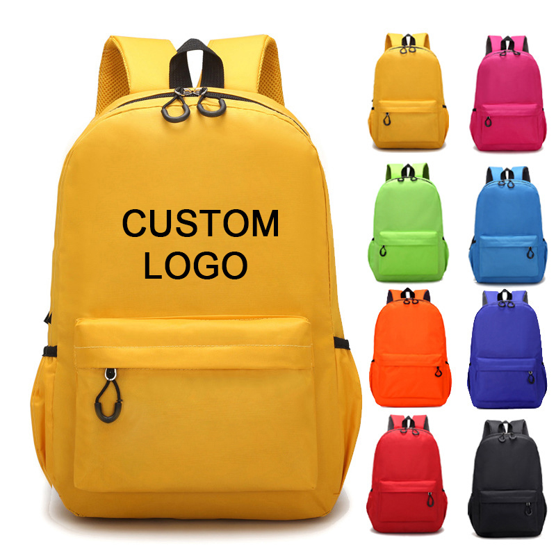 2022 Wholesale Custom 420d Polyester Children Bookbag Large Capacity Casual School Book Bag For Kids 