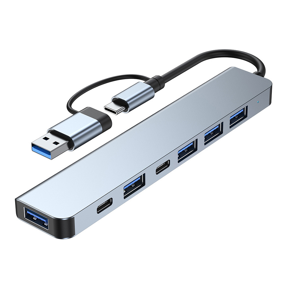7 In 1 Usb Hub Splitter Usb Data Usb3.0 Hub Adapter Docking Station Type C Data Hub For Computer Laptop 
