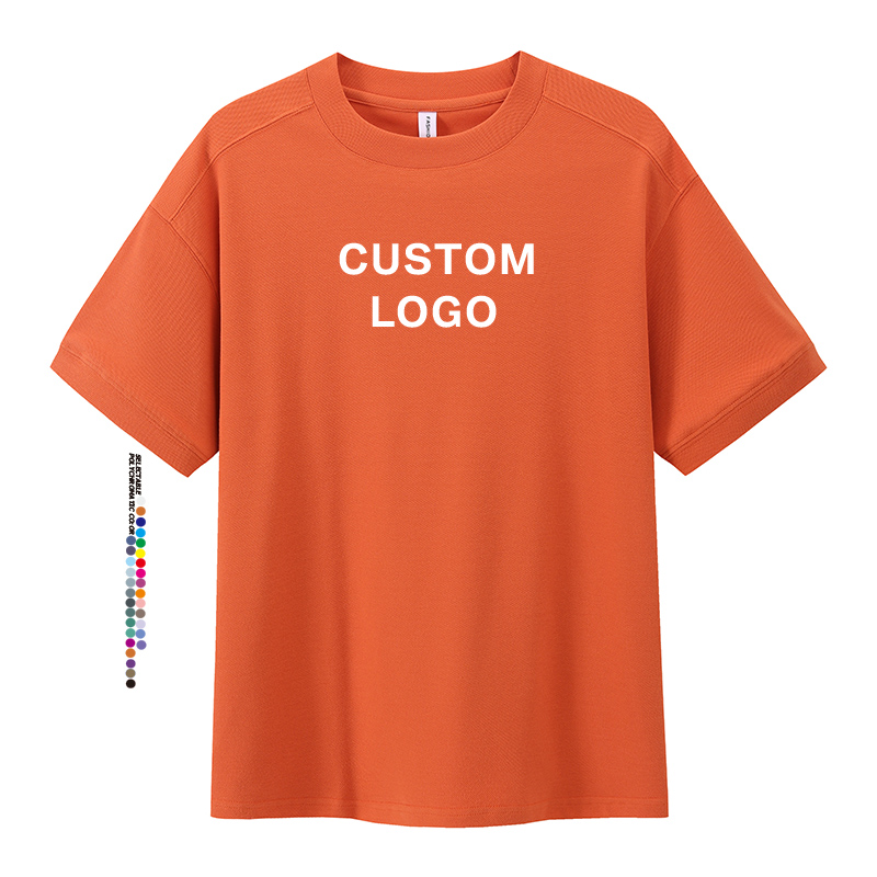 Wholesale Custom Logo 100% Cotton Menswear T-shirt Oversized Heavyweight T-shirt Unisex Plus Size Blank T-shirt 