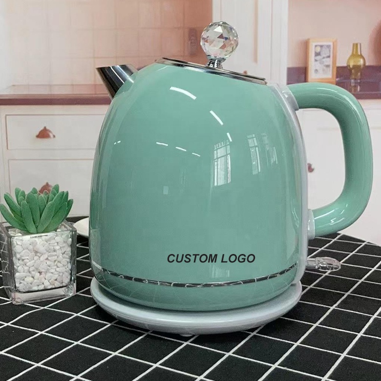 Factory Custom Logo Home Appliance Hot Water Kettle Electric 1.8l Double Layer Retro Electric Water Kettle 
