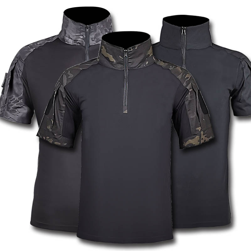 Comfortable Breathable Top Menswear Men&#39;s Outdoor Quick-drying Camouflage Short-sleeved T-shirt 