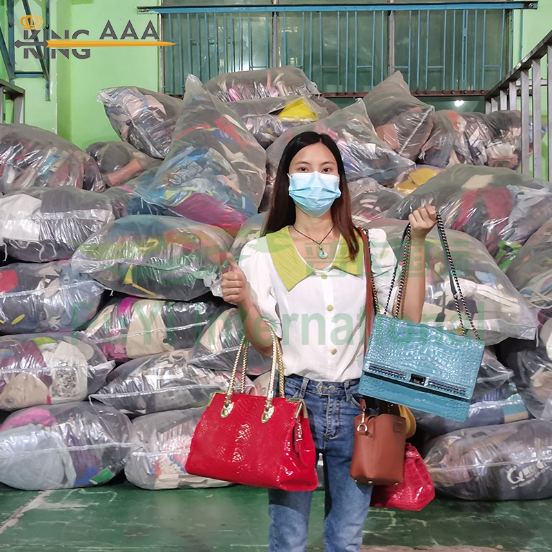 Second Hand Clothes Used Bag Bales Women Designers Shoulder Handbags Uesd Ladies Bag Used Clothes 