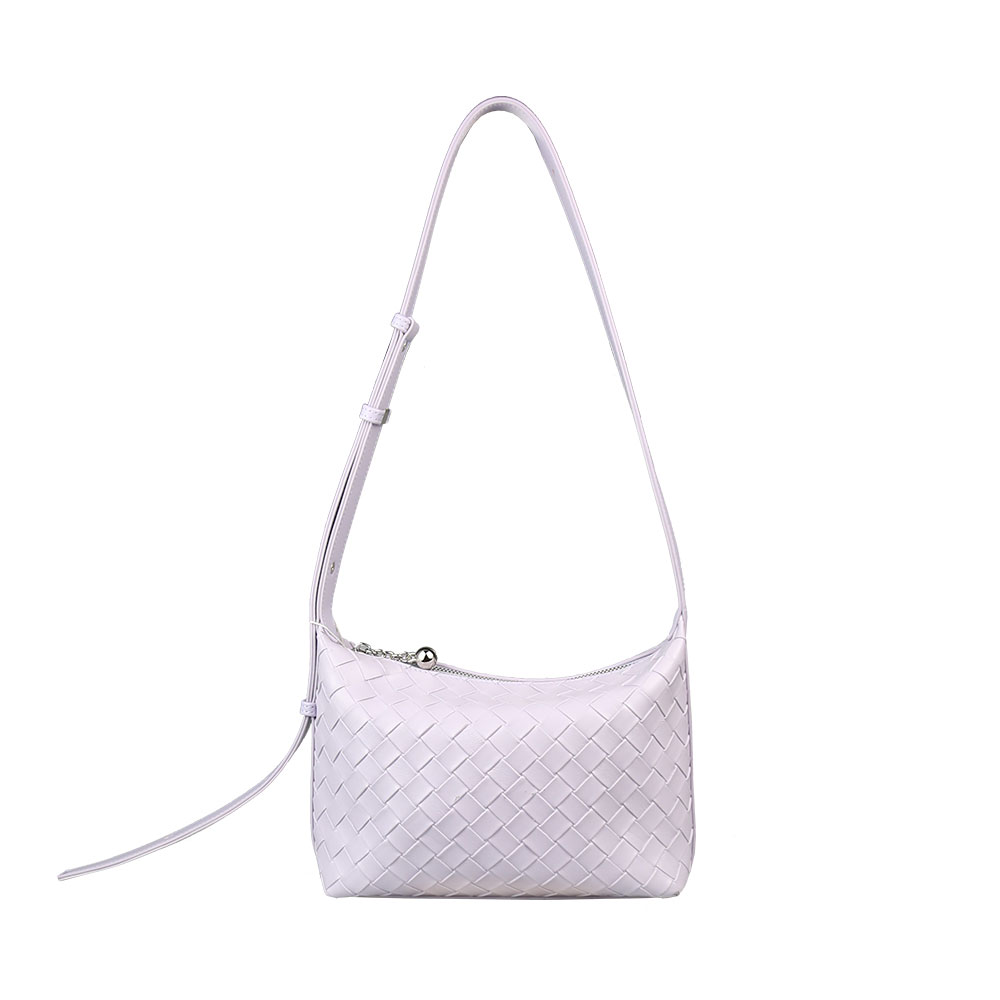 Odm Oem Shoulder Bags Checkered Pattern Women Handbag Twist Straps Bag Pu Leather Lady Shoulder Bag Women 