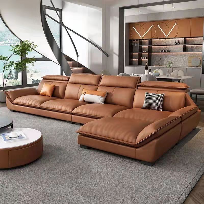 L Shape Sofa Sofa Combination Design Tech Cloth New Set Luxury Modern Living Room Sofa Furniture Leather 