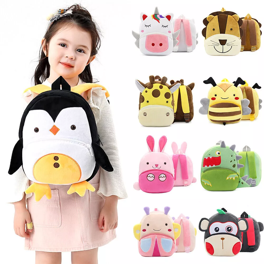 Design Cute Backpack Custom Plush Animal Children Bag Cartoon Preschool Mini Schoolbags Kids School Bags Toddler Backpack 