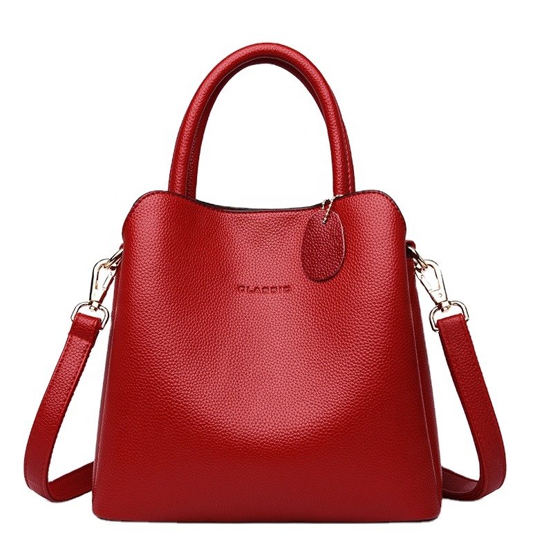 Luxury Brand Women Handbags Designer Shoulder Bags 3 Layers Women&#39;s Trendy Simple Leather Cross Body Bag 2024 Tote Bag 