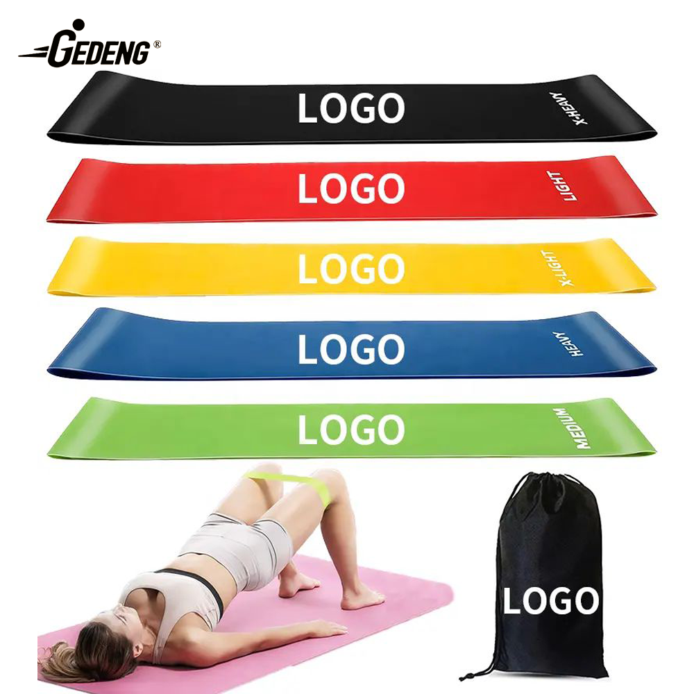 Home Gym Sports Workout Equipment Yoga Exercise Loop Gum Band Elastic Training Fitness Rubber Band Custom Latex Resistance Band 