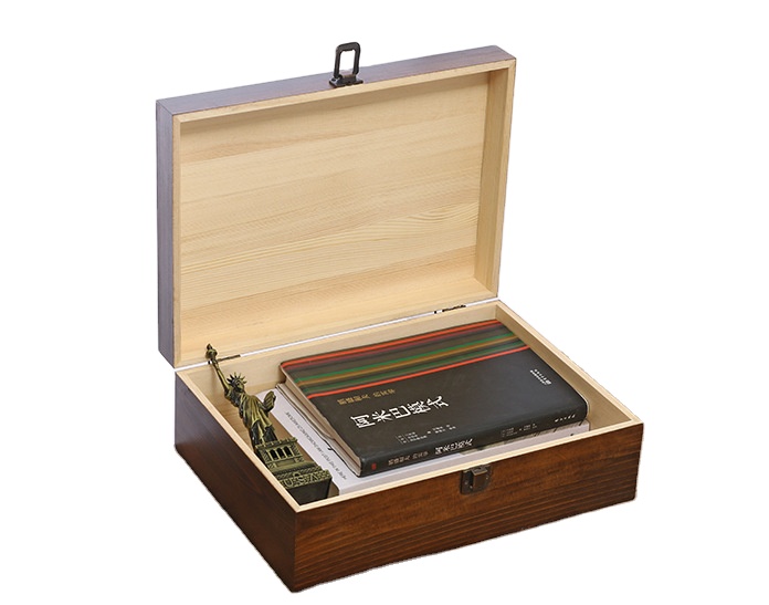 Poya Jewelry Vintage Storage Box With Lock Solid Wooden Storage Jewelry Case 