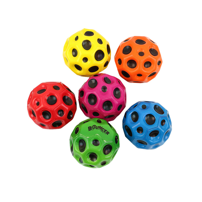 6.8cm Space Ball Super High Bouncing Bounciest Lightweight Relieve Stress Moon Ball Rubber Foam Ball For Kids Toy 