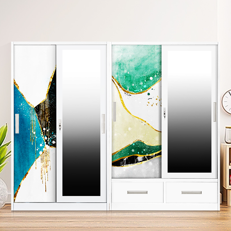 Factory Most Popular Selling Wardrobe Bedroom Furniture Steel Or Metal Coated Wardrobe 