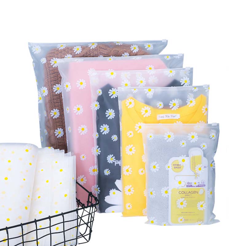 Custom Frosted Clothing Packaging Ziplock Bag Plastic Packaging Zipper Bags T Shirt Swimwear Transparent Zipper Bags With Logo 