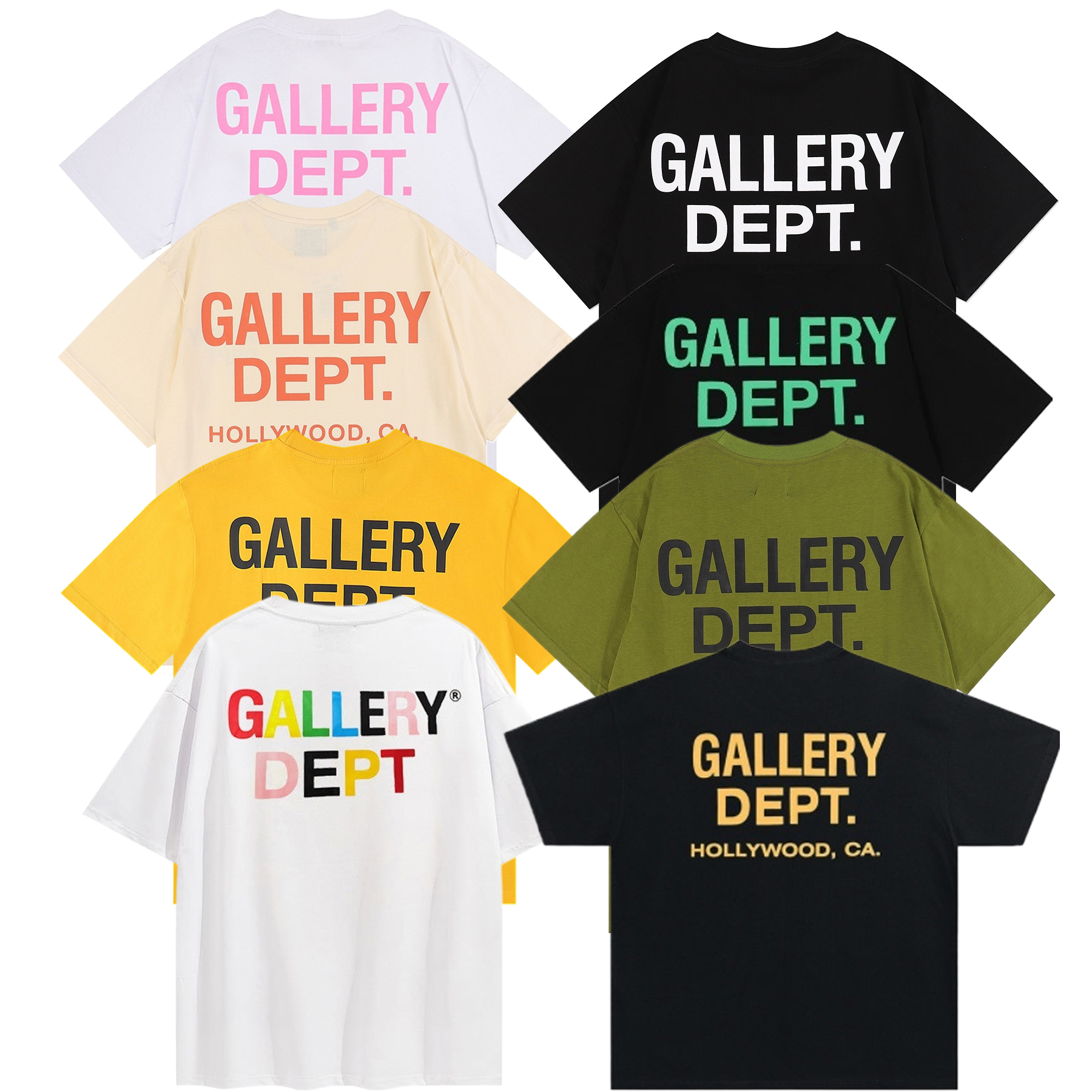 Fashion Men&#39;s T Shirts Gallery Dept Brand High Street Oversized Tshirt For Men Casual Plus Size Unisex Tshirts Men&#39;s Clothes 