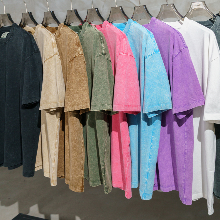 High Quality Free Sample Street Wear Over Size Custom Heavy Weight Vintage Acid Wash T Shirt Factory Oem Manufacturer 