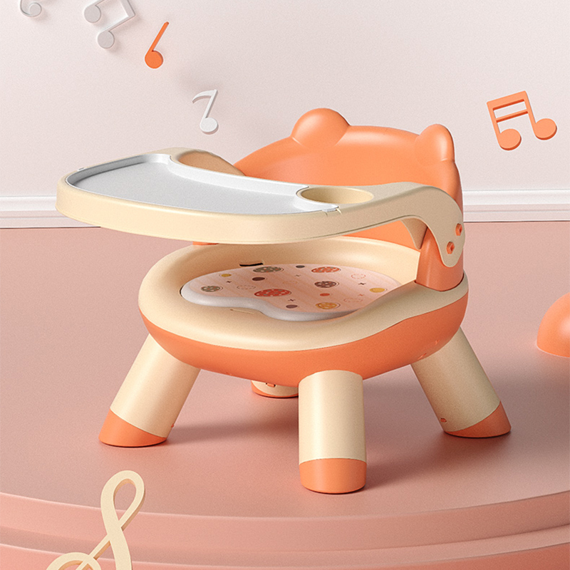 Cheap Price 0-6 Years Kids Children Portable Table And Cushion With Sound Feeding Dinner Chair Seat For Home 