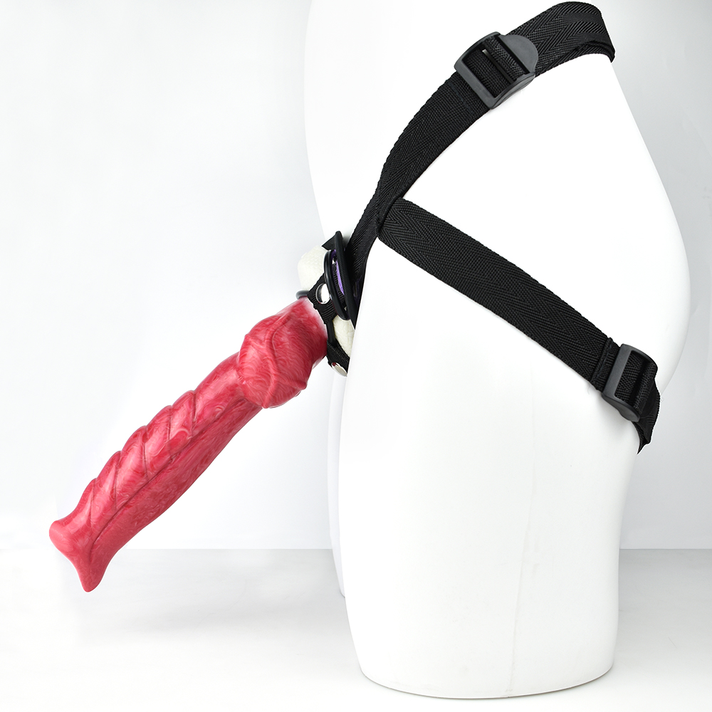 Nnsx Silicone Wearable Dog Monster Large Penis Vagina Huge Dildo Xxl 18 Sex Toy For Men And Women With Strong Suction Cup 