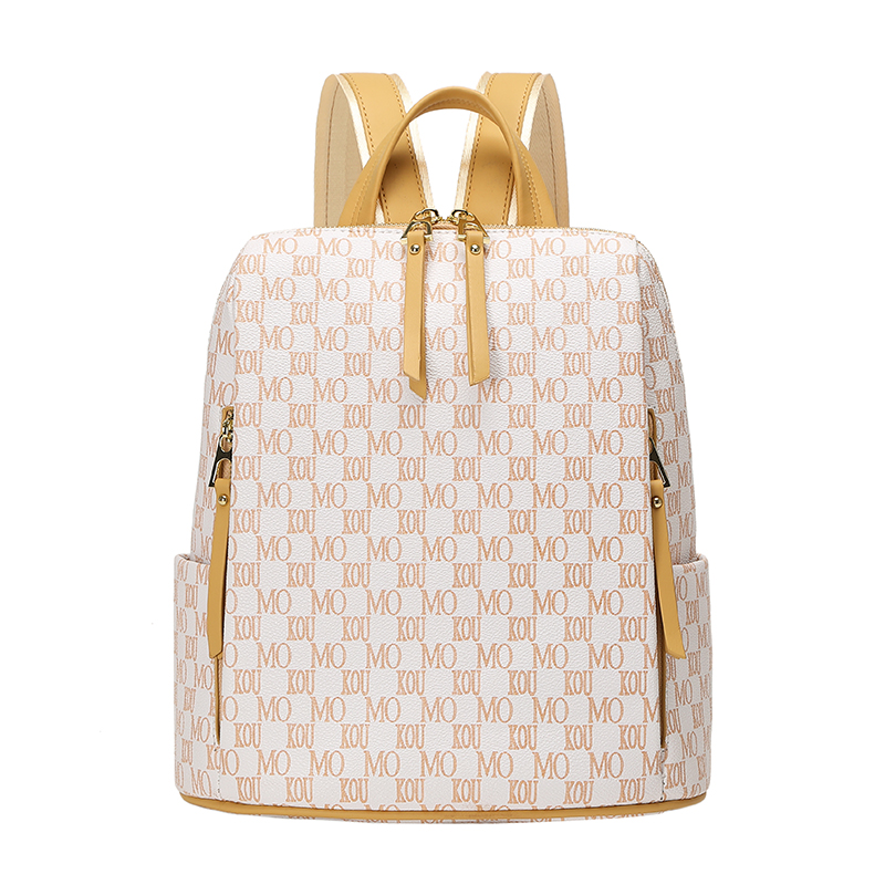 Custom Pu Printed Women&#39;s Bag Laptop Backpack Outdoor Leisure Backpack Amazon Hot Backpack 