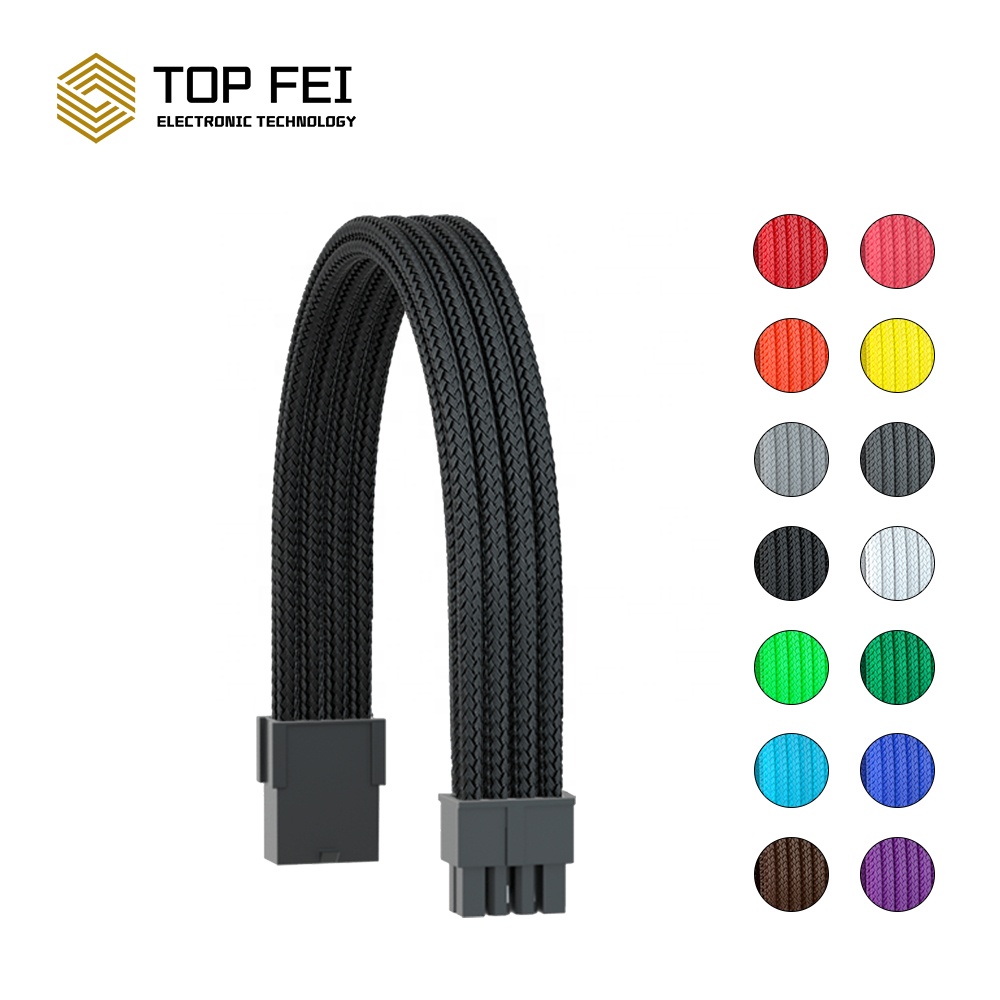 Cpu Eps Psu Extension Cable Kit Multi-color Choose 300mm Single Cable Mod For Computer Gaming Case With Comb 