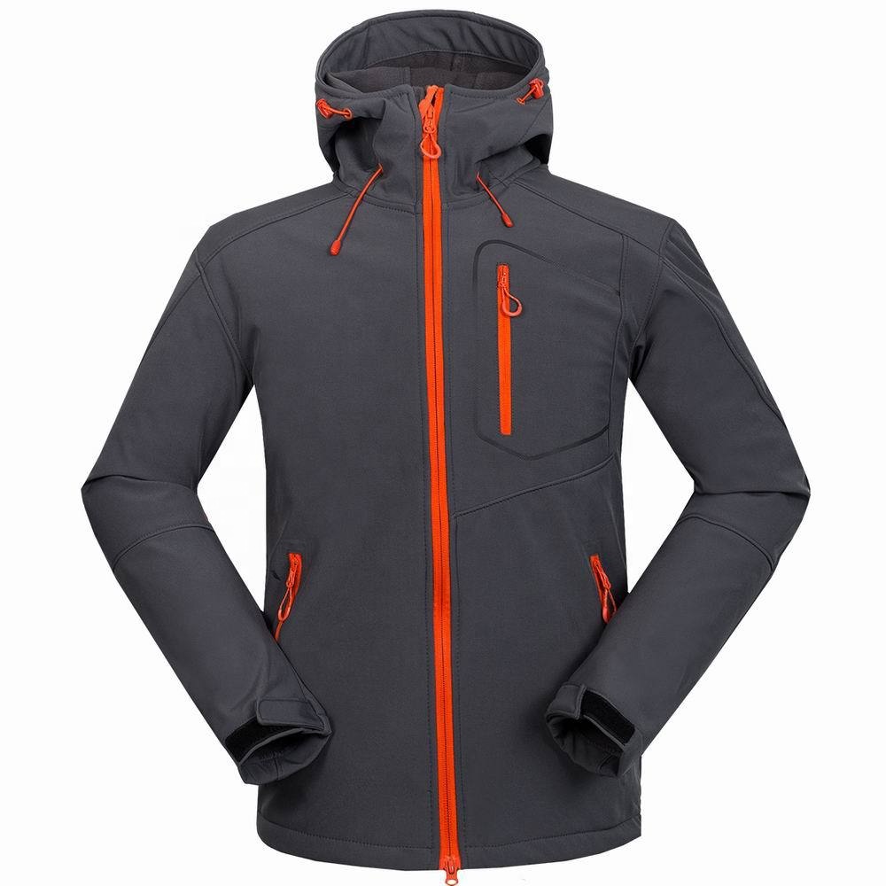 Men Outdoor Waterproof Breathable Softshell Jacket 