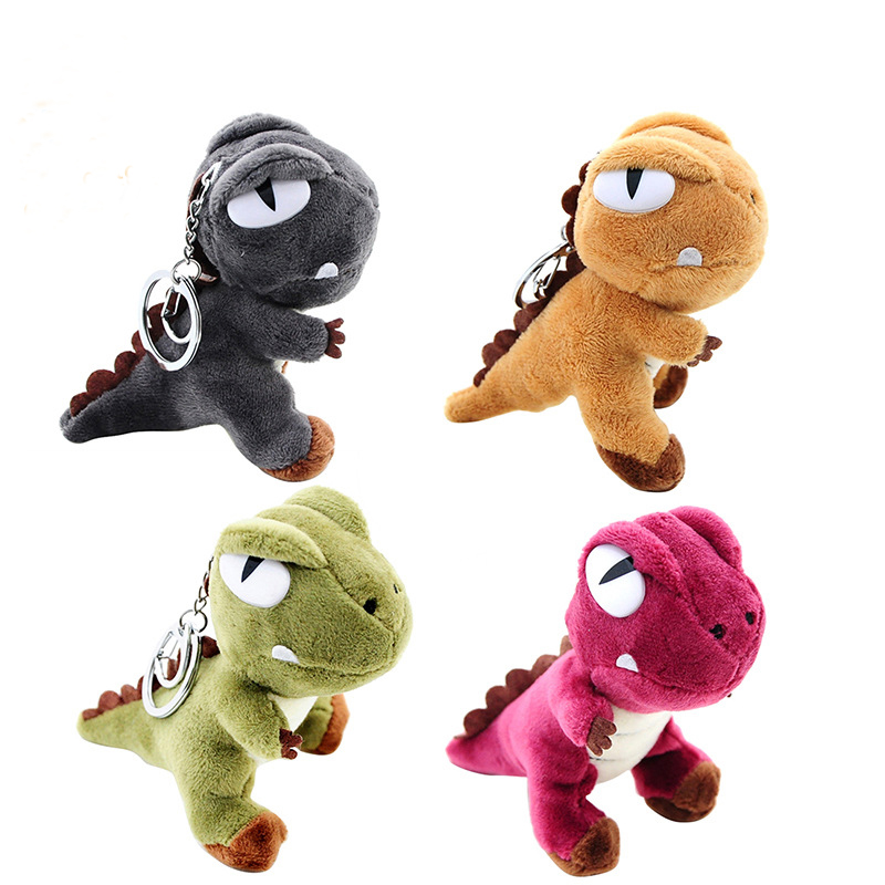 2024 Factory Sale Mini Plush Dinosaur King Toys Stuffed Dragon Toy Plush Dinosaur Keychain 