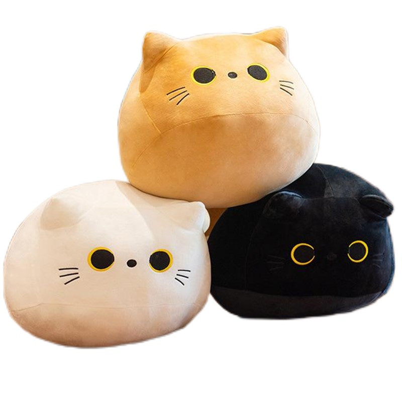 55cm Cute Soft Plush Cat Pillow Cushion Kawaii Stuffed Animal Cat Plush Toy For Children Doll Kids Girls Birthday Gift 