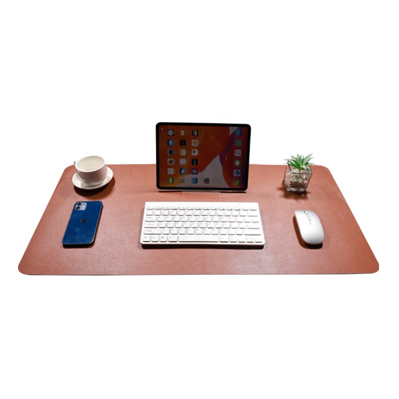Leather Gaming Mouse Pad Leather Desk Mat Large Keyboard Pad Gamer Cartoon Computer Table Surface Accessories For Office Home 