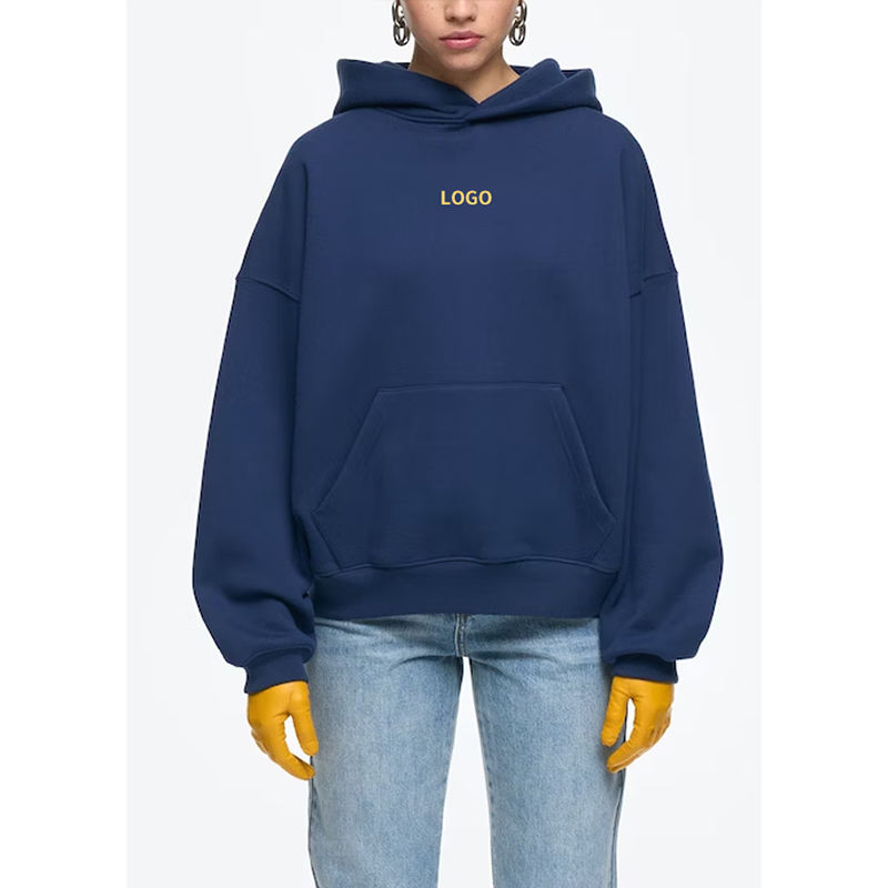 Wholesale Custom Logo Manufacturer 100% Cotton Blank Plain Running Zip Up Women&#39;s French Terry Hoodie 